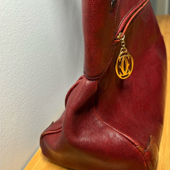 Vintage Cartier leather bag - Picture 9 of 12